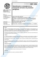 NBR 14064 - 2003 - Atendimento a Emergência no Transporte Rodoviário de Produtos Perigosos.pdf