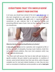 Everything that You Should Know About Pain Doctor.pdf