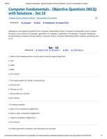 Computer Fundamentals - Objective Questions (MCQ) with Solutions - Set 10.pdf